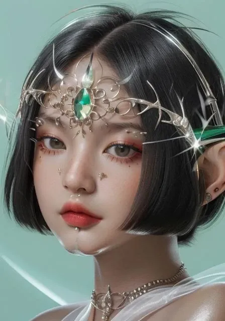 (detailed eyes, realistic eyes:1.4) feminine tiger, dark gradient background, (small neon orange streaks in (silver hair:1.2)), (metal mask over eyes:1.1), (portrait:1.1), chrometype, chrome effect, (metal ornaments covering eyes), crown tiara, bloom, glow, lens flare, 8 pointed star, elf ears, (aquiline, sleek, aerodynamic:1.4), (masterpiece,best quality), ultra realistic, 32k, RAW photo, (high detailed skin, glistening skin:1.2), 8k uhd, vibrant colors <lora:Chrometype:0.9>