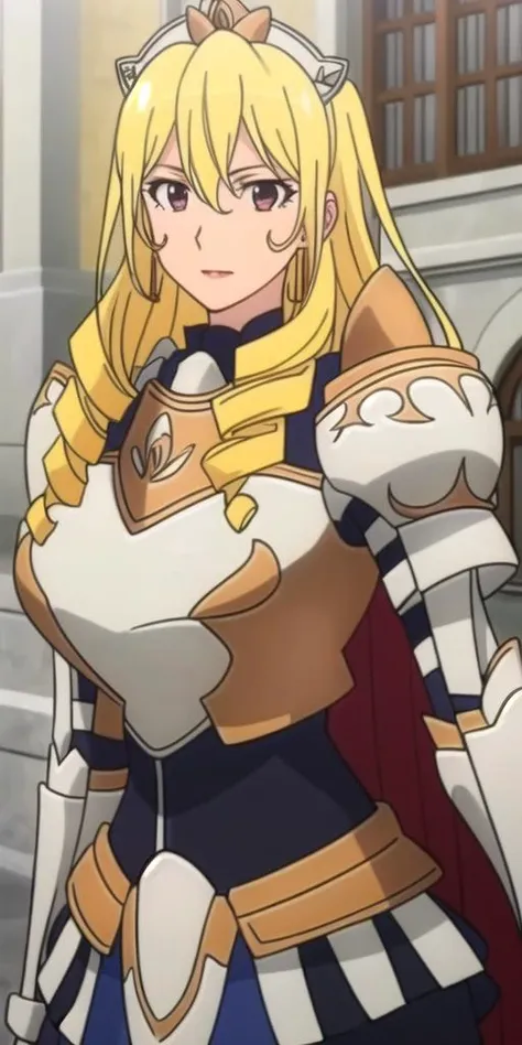 <lora:bozes_co_palestiV3:0.7> bozes_co_palesti, huge_breasts, standing, solo, Full_armor_Red_cape_Tiara, masterpiece, best quality, detailed face, detailed eyes, highres,