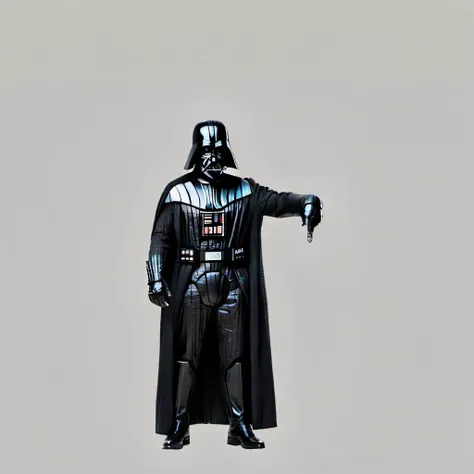 <lora:pointingdown:1.5>, (pointingdown:1.55), 1boy, man, (pointing down:1.2), legs hidden, no background, two hands pointing, smile, open eyes, Darth Vader, (Male:1.1), Star Wars, Black Costume, Cape, Black Gloves