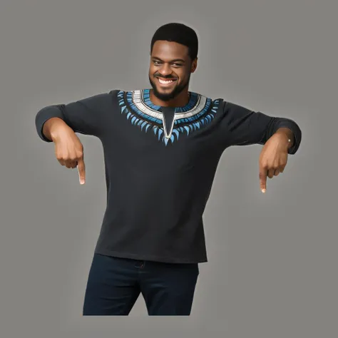 <lora:pointingdown:1>2d marvel black panther pointingdown (pointingdown:1.3), two hands pointing