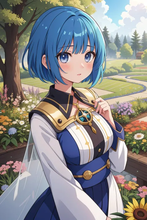 1girl, dramatic Anime, fairy tale, birds-eye-view shot of a Retrofuturistic [Tasteless:Exhausted:20] tall traditional Hipster (Female CEO:1.3) , her hair is Glowing and styled as Shaved head with a beard, pond and Sequoia background, dense flower field with Herb garden, Smoky Conditions, shallow depth of field, Contemporary, Surprising, Neo-Dadaism Art, Nostalgic lighting, Selective focus, Fujicolor, Rule of Thirds, Golden ratio, skin pores, sharp, "Through the labyrinth of time, echoes of forgotten voices beckon, their stories waiting to be heard.", 4K, lots of details, [ (figurativism art by Alyssa Monks:0.8) : (Maurice Utrillo:0.8) : (Anita Malfatti:0.7) : (Derek Gores:0.9) :10]