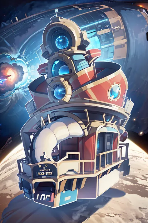 (((pom pom, character, hat, furry, Anthro, werebeast, beast, chibi))), pocket watch
(masterpiece:1.4), (high_resolution:1.4),(light smile:0.9),(masterpiece, best quality, ultra-detailed, intricate details_1.2), absurdres, futuristic train background, 
from side, standing, look back, 
 <lora:POMPOM Star Rail:0.85>, (((in space, in futuristic spaceship)))