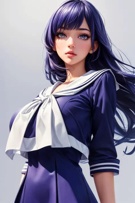 1girl, sailor fuku, sailor saturn, purple hair, long hair, detailed beautiful eyes, detailed beautiful lips, detailed face, detailed anatomy, elegant, graceful, serious expression, intricate details, cinematic lighting, cinematic composition, dramatic shadows, (best quality,4k,8k,highres,masterpiece:1.2),ultra-detailed,(realistic,photorealistic,photo-realistic:1.37),digital painting, concept art, highly detailed, vibrant colors, dramatic lighting, fantasy, magical girl, anime