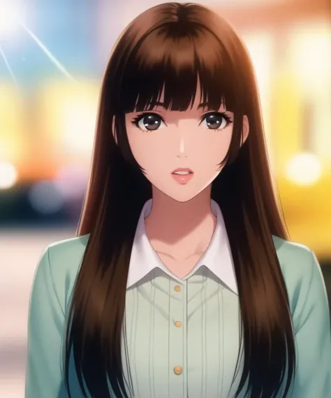 <lora:yumisayakaDoujin:0.6>brown hair,long hair,yumi sayaka,upper body,, official art,extremely detailed CG unity 8k wallpaper, perfect lighting,Colorful, Bright_Front_face_Lighting, (masterpiece:1.0),(best_quality:1.0), ultra high res,4K,ultra-detailed, photography, 8K, HDR, highres, absurdres:1.2, Kodak portra 400, film grain, blurry background, bokeh:1.2, lens flare, (vibrant_color:1.2)