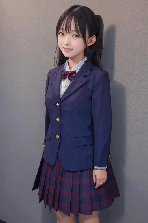 highres, ultra detailed, (best quality:1.2), very high resolution, refraction, full color, 1girl,smile,
<lora:aks-000020:1>aks, blazer