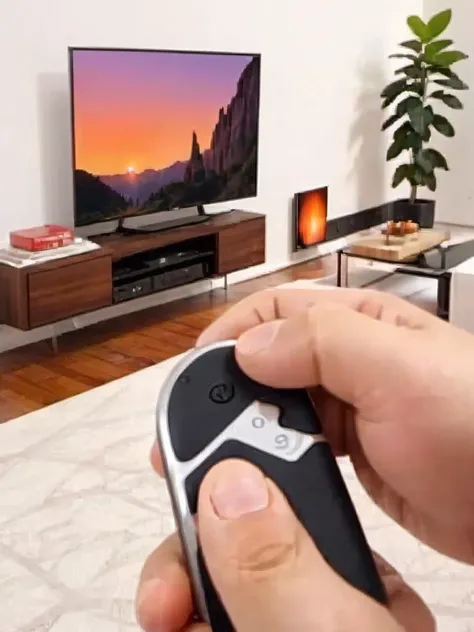masterpiece, best quality, very aesthetic, absurdres,
in living room with white walls, in front of tv,
remote controller, remote control, holding,
<lora:remocon_SDXL_V2:0.8>