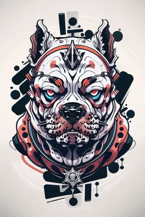 Bulldog in the style of 0mib, <lora:0mib3(gut auf 1):1>bust,