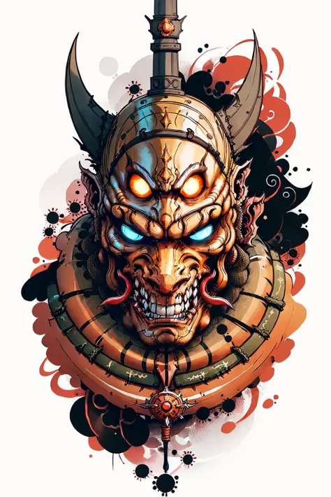 Orc warrior in the style of 0mib <lora:0mib3(gut auf 1):1>