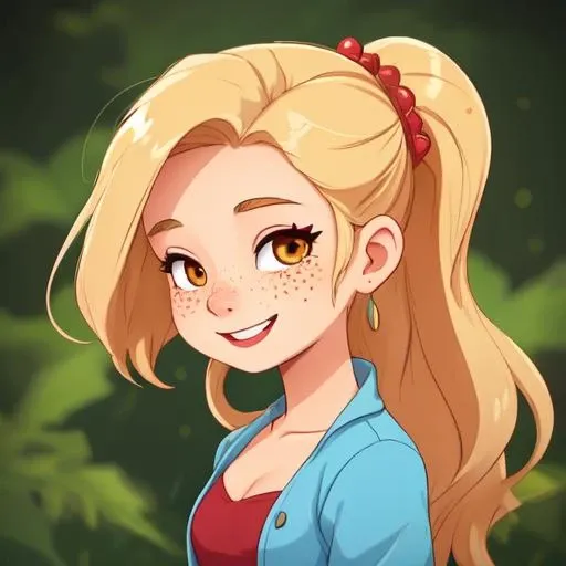1girl, age 25, caucasian, pearly skin, freckles, big brown round eyes, high forehead, blonde wavy hair, oval face, cute, highly detailed, sharp focus, stunningly beautiful, looking at camera, smile, sultry look, makeup dlanham <lora:dlanham_v1:0.6> on all fours
