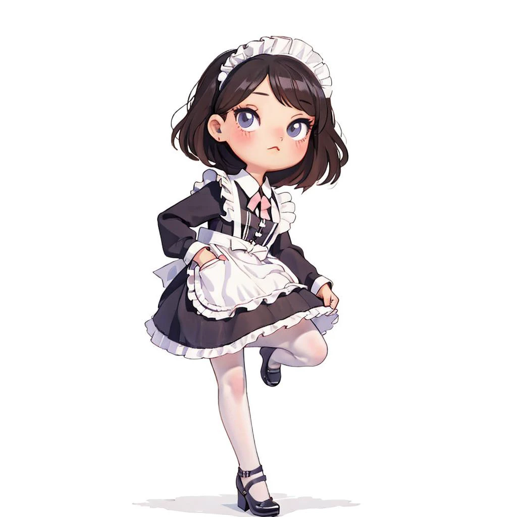 (masterpiece, best quality:1.2),
1girl, <lora:q1m41d:0.6> q1m41d, long sleeves, maid dress, mary jane shoes, pantyhose, full body, simple background, white background, <lora:justduet_anyv5_r50_768_a128-d16_adamW-000006:0.6>