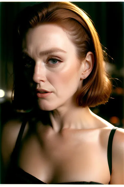 Scully de X-Files desnuda rodeada de aliens grises, Luz de velas en un entorno romantico, Ultra Sharp Focus, Toma realista, Women's clothing black lingerie, Tetradic colors