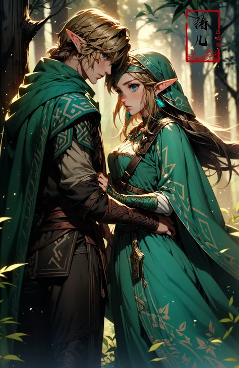 legend of zelda link between forest and ice, in the style of romantic illustrations, goblin academia, green and bronze, romantic manga, detailed costumes, post-painterly, dark cyan and beige
leafeye contactsitting
<lora:~Q?-X^\legend of zelda:0.8>