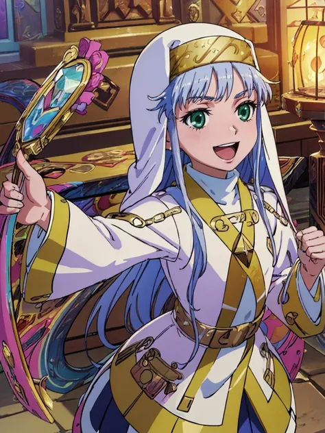 (((pixel-perfect, detail-perfect))) best quality, masterpiece, 1girl <lora:index-toaru-01:0.8> index liborium prohibitorum <lora:detail_slider_v4:5> white nun, habit, :d (flat chest:1.1), different poses,