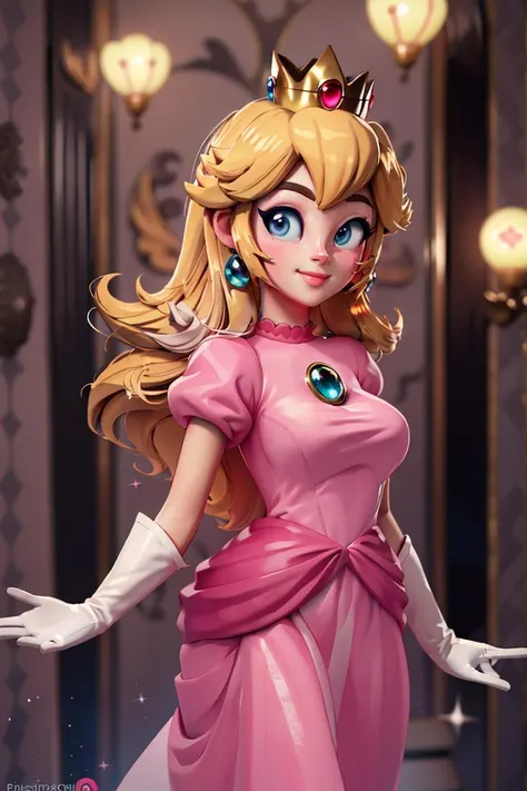 masterpiece, best quality, muscular shirtless Princess Peach