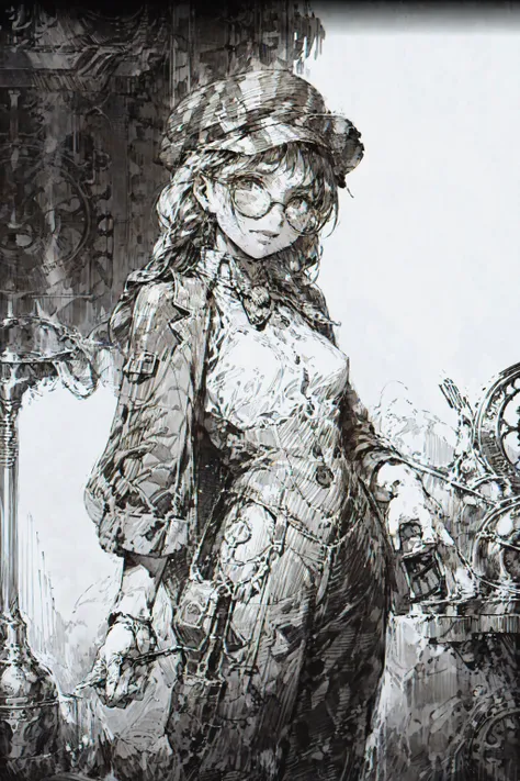 penink,monochrome,greyscale,masterpiece, best quality, highly detailed <lora:add_detail:0.85> <lyco:GoodHands-beta2:1.5>  <lora:penink:1>