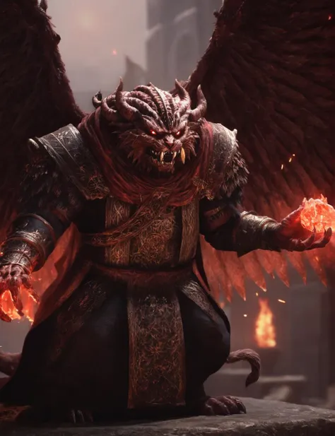 moghxl a demonic cat,animal,128K UHD,sharp focus,masterpiece,awardwinning <lora:moghxl:0.9>,realistic,raw photo,octanne rennder,wings,full body,epic,official art,battle