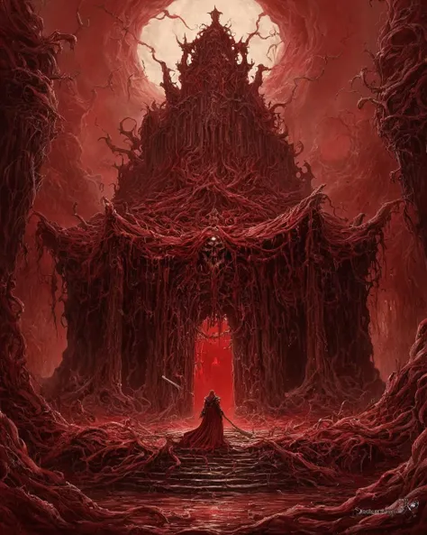 temple of a scarlet rot, <lora:scrletroxl-step00000350:1>,scrletroxl