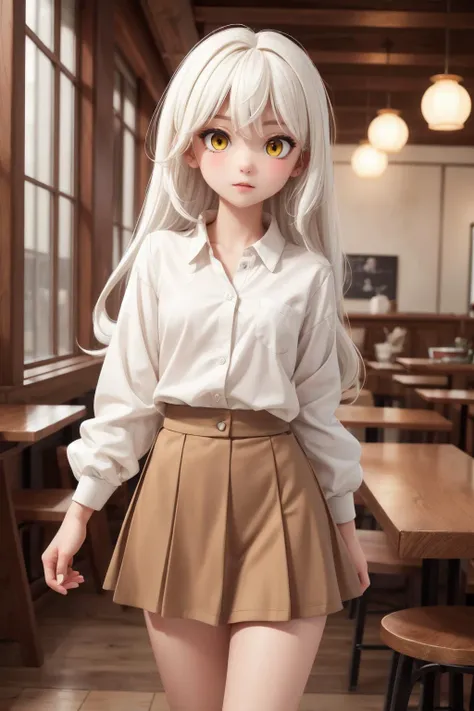 (masterpiece:1.2),best quality,extremely detailed,
BREAK
cute girl,(petite:1.3),solo,shiny skin,small breasts,very long hair,
detailed eyes,perfect anatomy,
cute eyes,(yellow eyes:1.3),(white hair:1.4),
BREAK
white shirt,brown skirt,
BREAK
cafe,shop,flower,
BREAK
character focus,looking at viewer,
BREAK
<lyco:Add More Details:0.4>