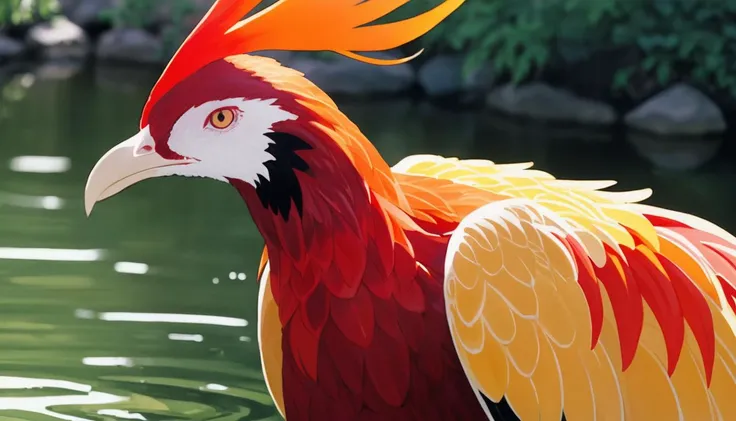 (by Paul Catherall:1.1) , Raw digital photo, On pale black paper, Water color painting, (Vibrant theme:0.7) , Unique Masculine Phoenix, Spring, soft light, Fujicolor Pro 400H, Depth of field 100mm, Agfacolor