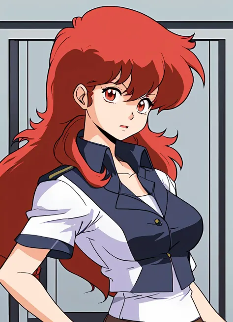 a-ko, 1girl, red hair, <lora:Project_A-Ko-000013:1>