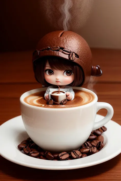 <lora:CoffeeWorld:1.0> CoffeeWorld 1woman chibi