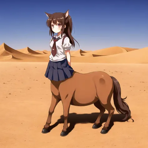 <lora:centaur_centaur-1--centaur-2_centaur-3--retro_ham_avas_jun_rifl--08-02:1.0>, 


(centaur, taur, centauroid:1.0), 

full body,  

cute schoolgirl struggling to survive in Sahara Desert, thirsty, tired, hollowed eyes, whithered, gloom, overexposed, sunlight