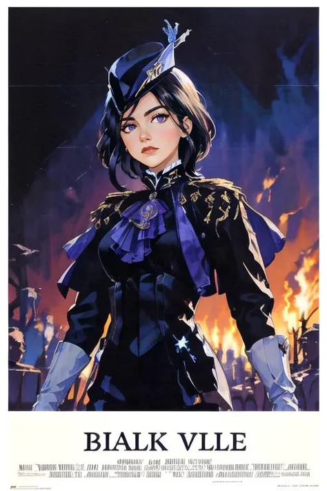 <lora:LCM_LoRA_Weights_acceleration_module_SD15:0.8>
<lora:colorful_V2_lbw:0.5>
<lora:RetroMoviePoster:0.7> retro movie poster
<lora:Character Clorinde by Blake_Hua 20:1> 1girl, black hair, purple eyes, hat, clorinde_outfit,