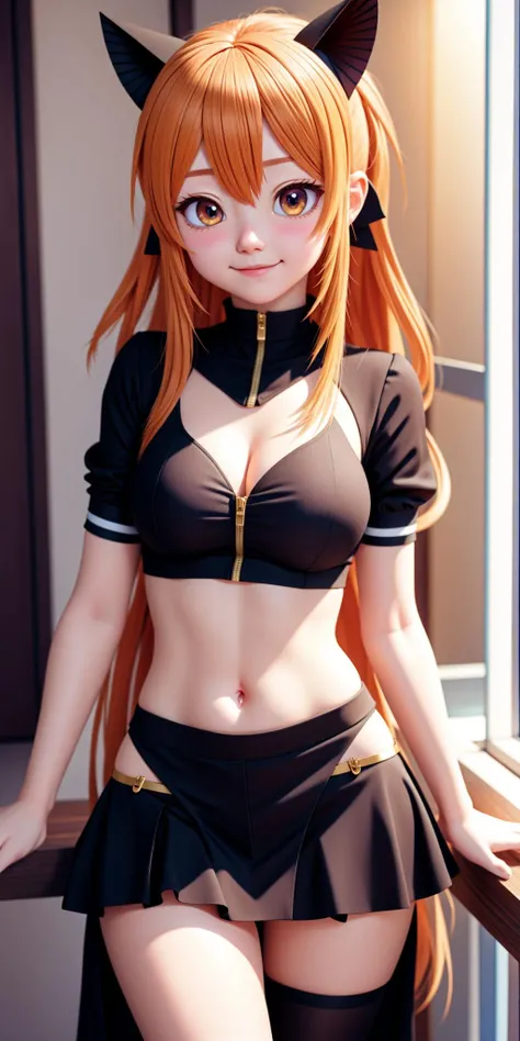 Cute anime winking, 8k, detailed