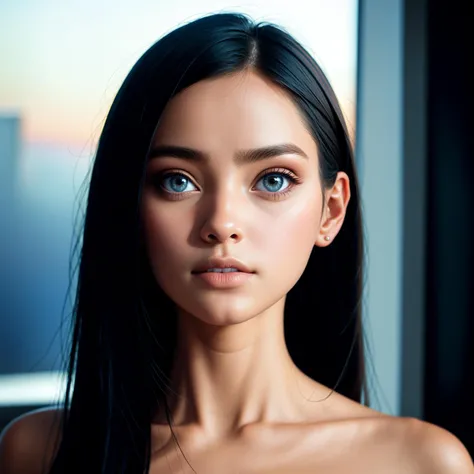beautiful woman staring into space, 8k, detailed