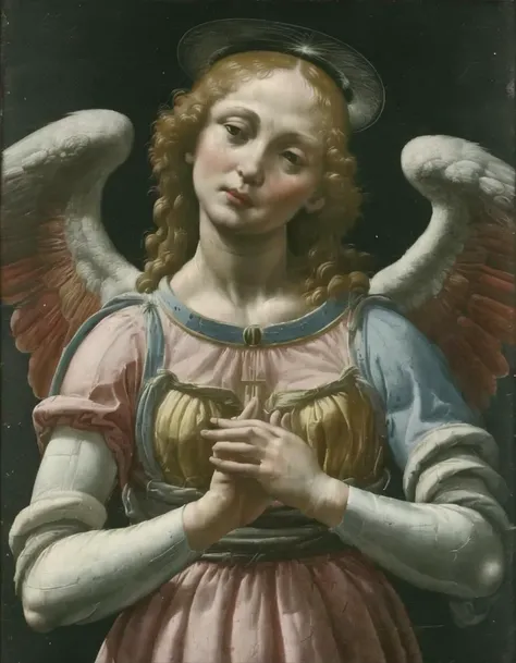 the romance of the angel and the devil, exhibitionism, masterpiece, baroque painting, , all the details,

