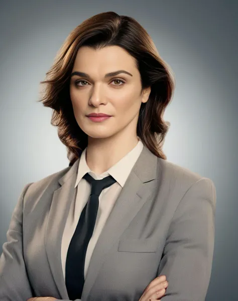 RachelWeisz,<lora:RachelWeiszSDXL:1>High Quality, Intricately Detailed, Hyper-Realistic woman Lawyer Portrait Photography, Volumetric Lighting, Full Character, 4k, In Workwear
