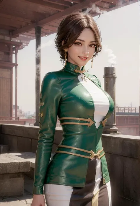 <lora:yueying_DynastyWarriors_v10:0.85> yueying ,green and gold clothes,
,smile, parted lips, outdoors, (steam),( clenched teeth ), highres, masterpiece, best quality, flight, absurdres, 4k,