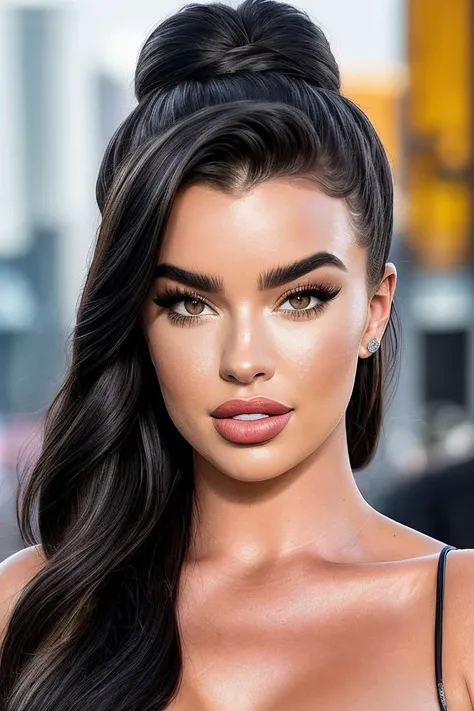 photo of beautiful (1vanakn0ll:0.99), a woman with beautiful hair, hair upsweep updo, as a movie star in a (movie premiere), premiere gala, (near a movie theatre), natural skin texture, (sexy tight black sweater off-shoulder with a strap), 24mm, 4k textures, soft cinematic light, adobe lightroom, photolab, hdr, intricate, elegant, highly detailed, sharp focus, ((((cinematic look)))), soothing tones, insane details, intricate details, hyperdetailed, low contrast, soft cinematic light, exposure blend, hdr, faded, (paparazzi in background), (painted lips:1.1), ((looking at viewer:1.1))