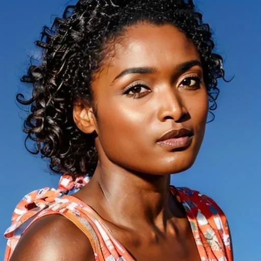 ((1girl)), portrait of Sara Martins , sky background,(8k, RAW photo, best quality, masterpiece:1.2)) , <lora:SaraMartins:0.75>