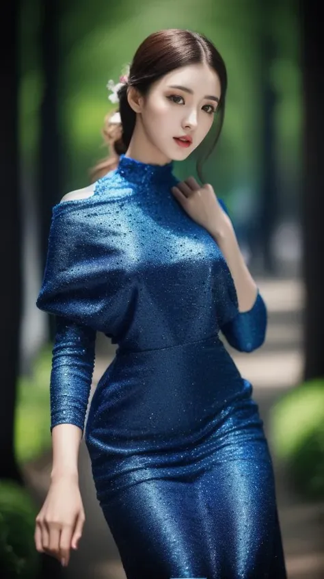 ((Best picture quality, 8K, tmasterpiece:1.3)), 1girll, Beautiful woman with slender abs:1.3, (Casual hairstyle, ), （shift dresses:1.4）, Ultra-fine face, A detailed eye, 二重まぶた，ssmile，terrazzo