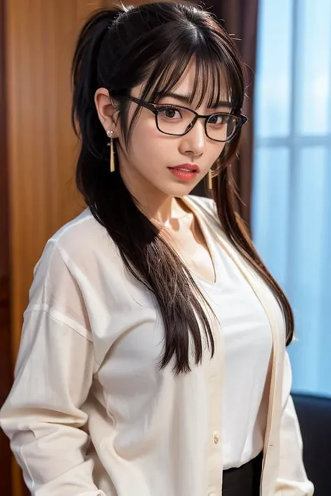 (masterpiece, Highest quality:1.3), smile、(Very detailed:1.2), (hyperRealistic:1.3), (RAW Photos:1.2),High resolution raw color photos, Professional photos, (PhotoRealistic:1.4), (Realistic:1.4),(Small Nose:1.4)、(Glare:1.4)、Big eyes、Long eyelashes、Professional Lighting, Perfect Anatomy, (Very large breasts:1.2), (Detailed face), (Cute appearance:1.5), (Long black hair:1.5), necklace, bracelet, sexy, erotic sexy, (Standing Gravure Pose:1.8), (Beautiful woman wearing short sleeve romper: 1.3)、(Multiple ear piercings:1.4)、(Focus on the whole body:1.8)