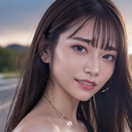 <lora:saikaKawakita_saikaV30:1>(8k, RAW photo, best quality, masterpiece:1.2), (realistic, photo-realistic:1.37), ultra-detailed, 1 girl,before a car, solo,beautiful detailed sky,(nose blush),(smile:1.1),(closed mouth) medium breasts,beautiful detailed eyes,jewelry, earrings, dress, looking at viewer, cosplay, brown eyes,(long hair:1.2),floating hair, extremely detailed cg unity 8k wallpaper, cinematic detailed realistic background