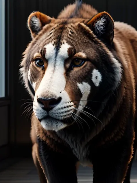 mixed animal, blender, unreal engine 5, 4 k, octane render, hd, very detailed, raytracing., 8 k <lora:add-detail-xl :1><lora:saika___v3:1>