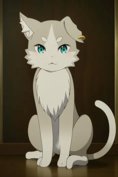 <lora:å¸å
4V:1>,cat,Humanoid posture,cat creature,solo,aqua eyes,
Long tail,grey tail,white tail,Leaf-like markings,cat ear earrings,Curly hair tuft,white cat hand,white cat feet,white eyebrows,grey cat body,jumping,, Exquisite visuals, high-definition,masterpiece,best quality,