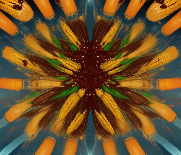 error, glitch, <lora:kaleidoscope_background_v2:0.4> kaleidoscope background, ( chocolate syrup| corn), tiger, pins, hospital
