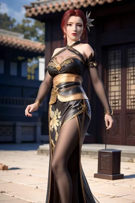 Realistic, 1 girl, see-through chinese armor soft red black, very large breasts, black hair, red lips, detailed eyes , dark backgrou,,Low light, Chinese underwear, best face, Low light landscape, sexy style, royal, Penetration , chinese underwear,bust, Dark background, Detailed face, taken from the belly up,See-through fabric, chest piercing