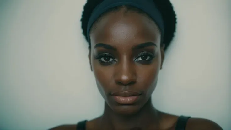 Close-up face focused shot of a black woman, stunning, beautiful
,Film Grain, FilmGrainAF,<lora:filmgrainConfig4DEBSemTE:1>