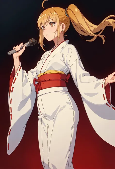 best quality, masterpiece, highres, solo, (yoshi_donttoywithmemissnagatoro:1.10), (white kimono:1.35), (red hakama:1.35), (wide sleeves:1.20), anime_style, 18 <lora:yoshi_donttoywithmemissnagatoro:0.80>