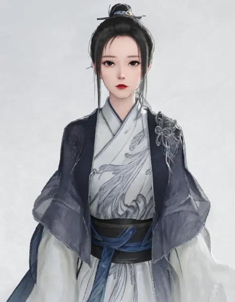 solo,((photo realistic,realistic shadows,)),((ultra-detailed)),extremely detailed cg 8k wallpaper,extremely delicate and beautiful,overexposure,highly detailed,cinematic lighting,cinematic highlight hair,(best quality),((masterpiece)),1girl,black eyes,black hair,sitting,simple background,white background,hanfu,upper_body,shenxiang,<lora:chengxiaoCC:0.2>,<lora:Gini_S2:0.4>,<lora:liuyifei:0.3>,<lora:shenxiang-000008>,<lora:ggbh-000012:0.3>,