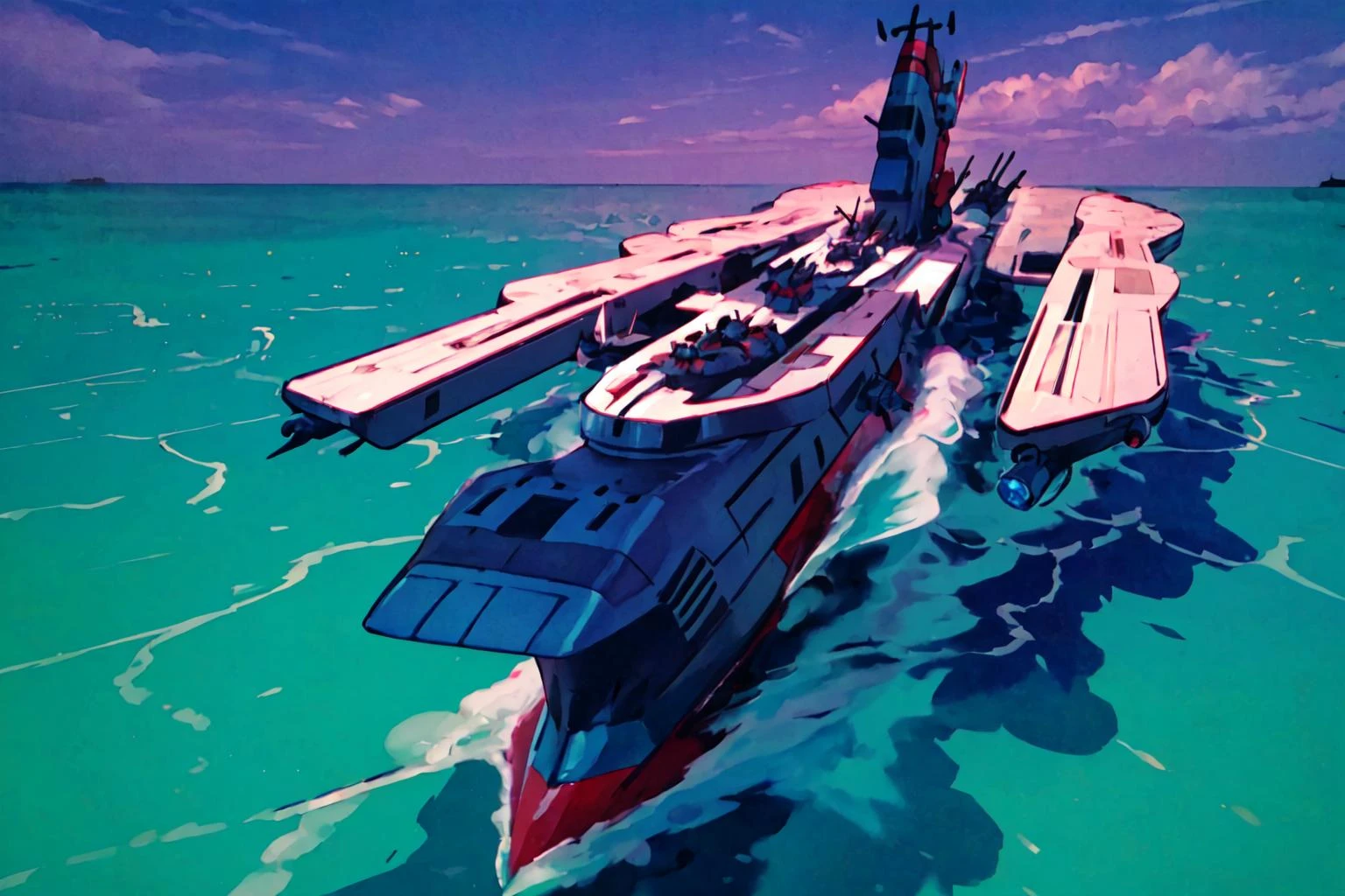 masterpiece, best quality, solo,mecha, sea,
<lora:bluenoahV1:1>bluenoah,