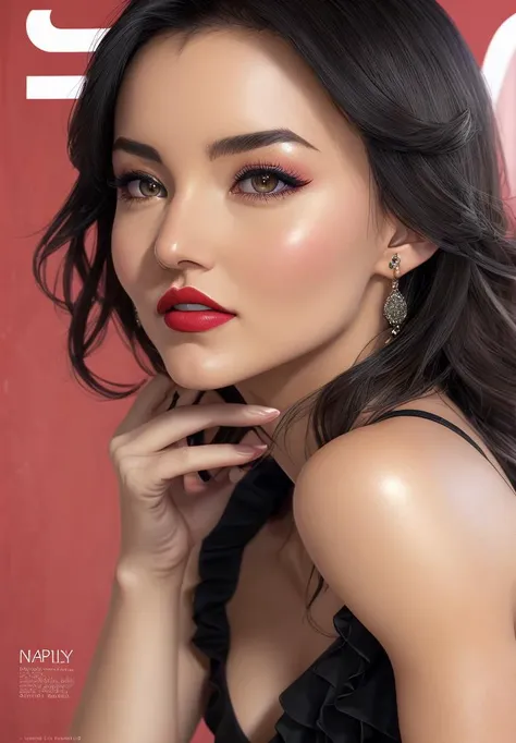 <lora:angelique_teresa_v1:1> , photo of (angelique_teresa:0.99), a woman in the cover of a fashion magazine, (magazine cover:1.3), (pervpulp15:1.2),  , modelshoot style, (extremely detailed CG unity 8k wallpaper), photo of the most beautiful artwork in the world, professional majestic oil painting by Ed Blinkey, Atey Ghailan, Studio Ghibli, by Jeremy Mann, Greg Manchess, Antonio Moro, trending on ArtStation, trending on CGSociety, Intricate, High Detail, Sharp focus, dramatic, photorealistic photo, (looking at viewer), (detailed pupils:1.3), (modern outfit:1.2), (closeup), red lips, (eye shadow), (fashion magazine logo), (Japanese text:1.2), (magazine title:1.2), (suggestive photo:1.1)
