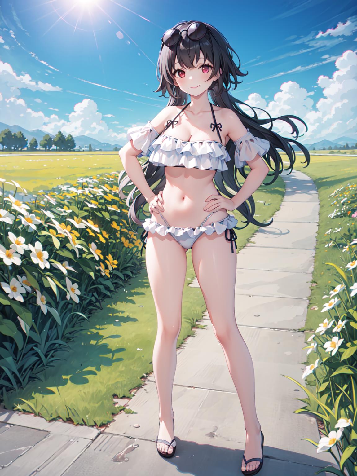 [costume]Blue Archive Ajitani Hifumi's bikini swimsuit/蔚蓝档案 阿慈谷日富美 阿慈谷ヒフミ 比基尼泳装 v1.0