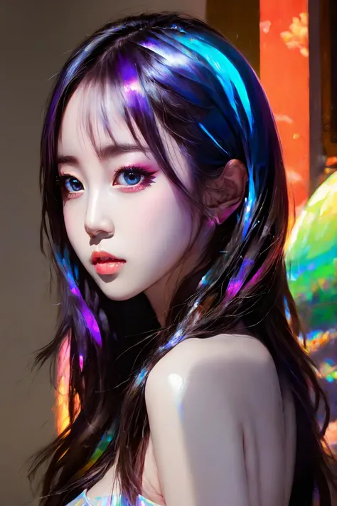 iridescent painting, prismatic, holographic, chromatic aberration,
masterpiece, best quality, 1girl, <lora:kwFemale_Beta40-SDXL_v1:1>, chinese
