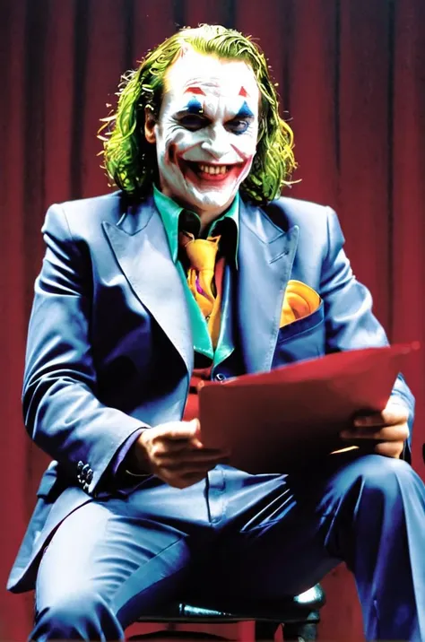 Joaqun Phoenix joker blood smile