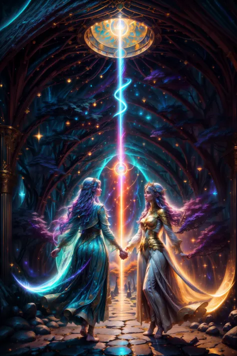 ,
<(universal light consciousness love energy transformation tunnel spiritual worlds connecting light energy sun moon heaven gates earth people holding hands happy):1.0>,
<(detailed matte painting, deep color, fantastical, intricate detail, splash screen, complementary colors, fantasy concept art, 8k resolution trending on Artstation Unreal Engine 5):0.9>,
<lora:_STYLE_DreamArtV1.3:1> <lora:_DETAIL_add_detail:1>
